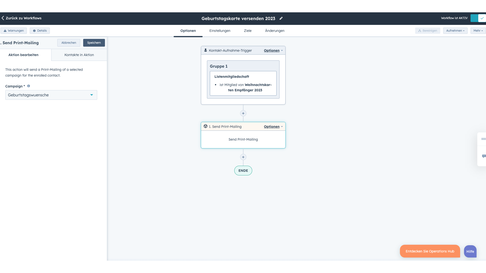 Versenden Sie Ihre Print-Mailings direkt aus HubSpot-Workflows